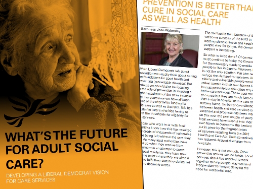 Booklet Launched on Adult Social Care