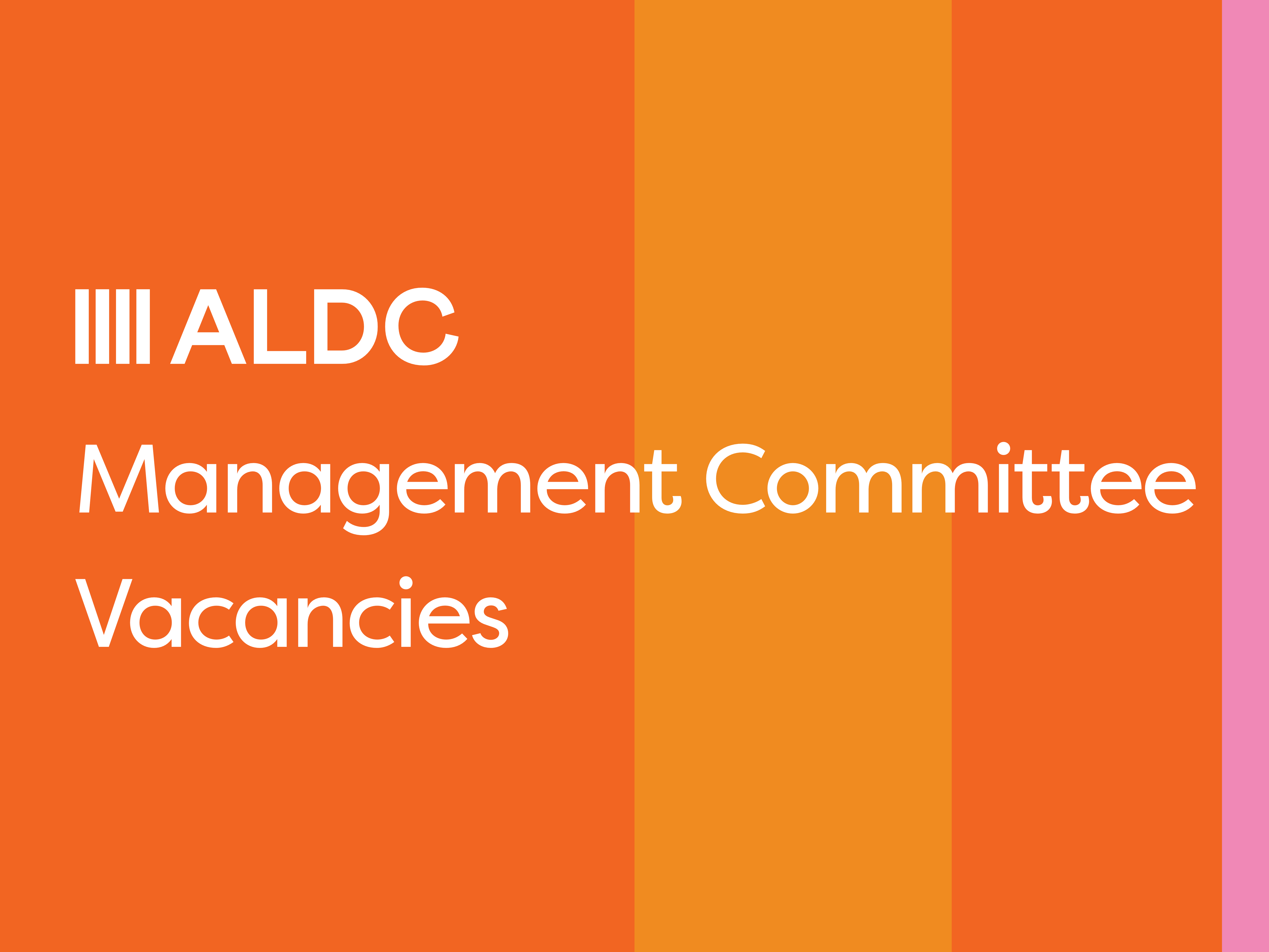 ALDC Management Committee Vacancies