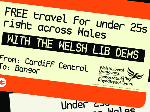 Welsh Liberal Democrats: Free Travel for Under 25s Campaign Pack
