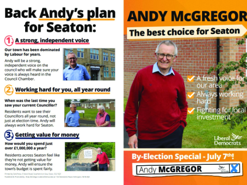 Leaflet of the Week – Ashington Town Council, Northumberland – 27.07.22