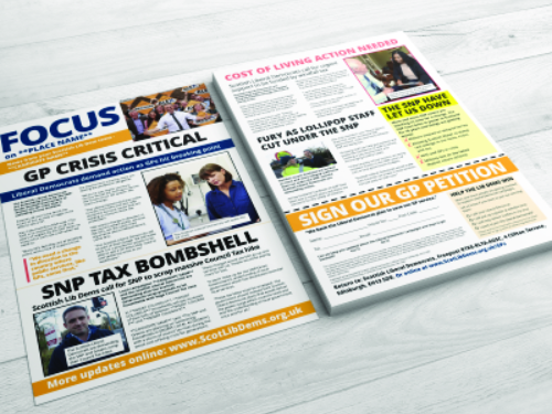 Scotland October A3 Leaflet – Template and Bulk Buy Deal
