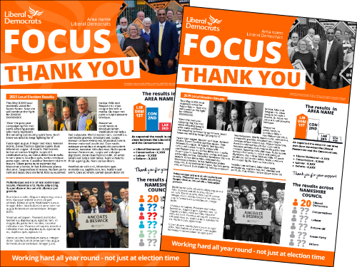 Thank You Leaflet and Focus Leaflet Bulk Buy