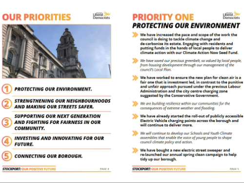 Council Group Manifestos