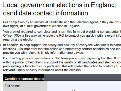 News from the Electoral Commission