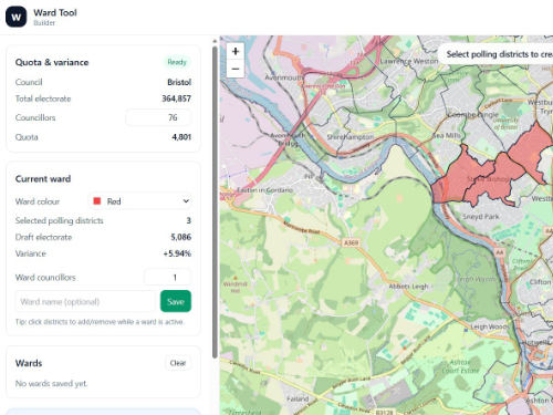 Ward Building Tool for Boundary Reviews