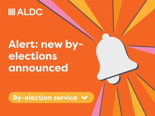 Sign up for our By-Election Alert emails