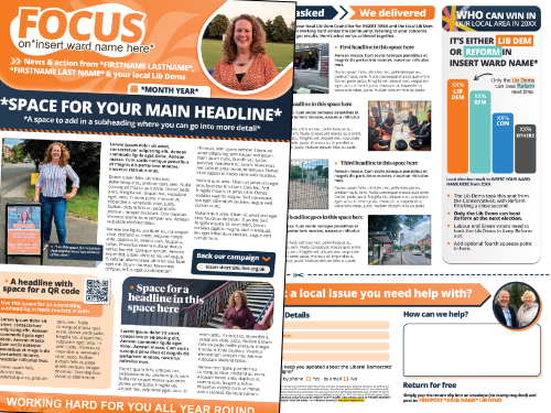 A3 and A4 Focus Leaflet Bulk Buy